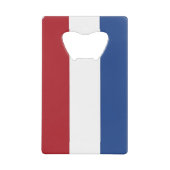 Steel Bottle Opener mit Flagge der Niederlande Geldbeutel Flaschenöffner (Vorderseite)