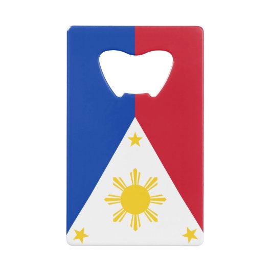 Steel Bottle Opener mit Flagge der Philippinen Geldbeutel Flaschenöffner (Vorderseite)