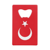 Steel Bottle Opener mit Flagge der Türkei Geldbeutel Flaschenöffner (Vorderseite)