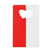 Steel Bottle Opener mit Flagge Indonesiens Geldbeutel Flaschenöffner (Vorderseite)