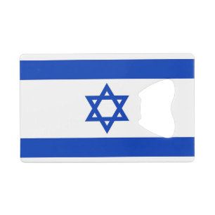 Steel Bottle Opener mit Flagge Israels Geldbeutel Flaschenöffner