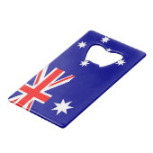 Steel Bottle Opener mit Flagge von Australien Geldbeutel Flaschenöffner (Vorderseite Schrägansicht)