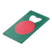 Steel Bottle Opener mit Flagge von Bangladesch Geldbeutel Flaschenöffner (Vorderseite Schrägansicht)