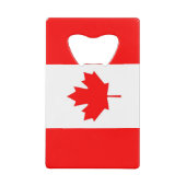 Steel Bottle Opener mit Flagge von Kanada Geldbeutel Flaschenöffner (Vorderseite)