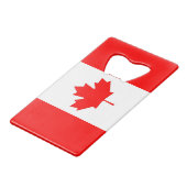 Steel Bottle Opener mit Flagge von Kanada Geldbeutel Flaschenöffner (Vorderseite Schrägansicht)