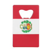 Steel Bottle Opener mit Flagge von Peru Geldbeutel Flaschenöffner (Vorderseite)