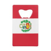 Steel Bottle Opener mit Flagge von Peru Geldbeutel Flaschenöffner (Rückseite)