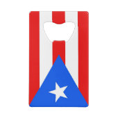 Steel Bottle Opener mit Flagge von Puerto Rico, US Geldbeutel Flaschenöffner (Rückseite)