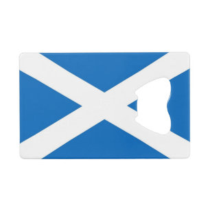 Steel Bottle Opener mit Flagge von Schottland, Ver Geldbeutel Flaschenöffner