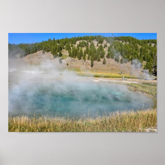 Steel Bridge Pool, Yellowstone National Park Poster (Vorne)