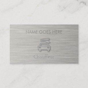 "Steel" Chauffeur Business Cards Visitenkarte
