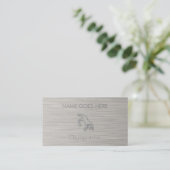 "Steel" Chiropraktor Business Cards Visitenkarte (Stehend Vorderseite)