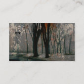 Steel Crow Art Grunge Visitenkarte (Rückseite)