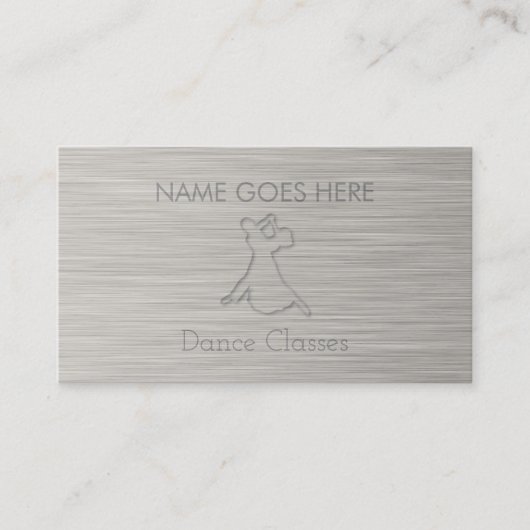 "Steel Dance Business Cards" Visitenkarte (Vorderseite)