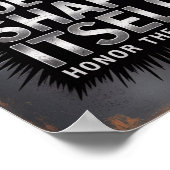 Steel Doesn’t Shape Itself – Blacksmith Quote Poster (Ecke)