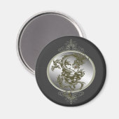 Steel Dragon Magnet (Vorderseite/Rückseite)