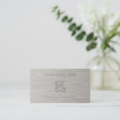 "Steel" Driving Instructor Business Cards Visitenkarte (Stehend Vorderseite)