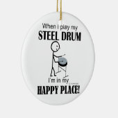 Steel Drum Happy Place Keramik Ornament (Rechts)