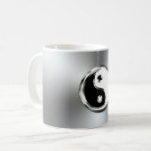 Steel Gradient Graphic Yin-Yang Symbol Kaffeetasse (Vorderseite Links)