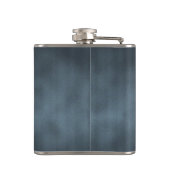 Steel Gray Gothic Ombre Hintergrundgeschichte Flachmann (Rückseite)