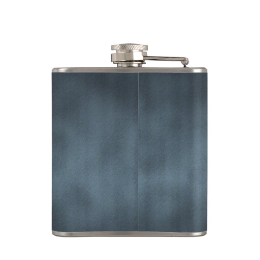 Steel Gray Gothic Ombre Hintergrundgeschichte Flachmann (Rückseite)