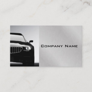 Steel Gray Stylish Automotive Modern Business Card Visitenkarte