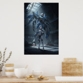 Steel Guardian: Mecha & Pilot Art Poster (Küche)