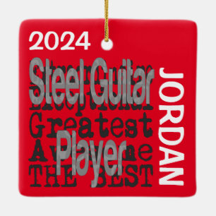 Steel Guitar Player Extraordinaire CUSTOM Keramikornament