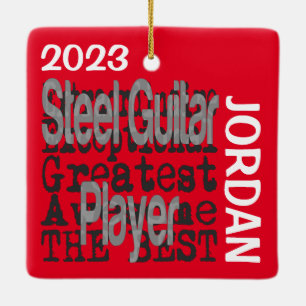 Steel Guitar Player Extraordinaire CUSTOM Keramikornament