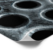 Steel Holes Metal Mesh Muster Poster (Ecke)