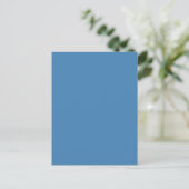 Steel Medium Sky Blue Solid Trend Color Background Postkarte (Stehend Vorderseite)
