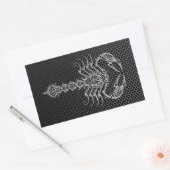 Steel Mesh Scorpion Rechteckiger Aufkleber (Umschlag)