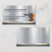 Steel | Metallic | Logo der Bohrlotsen Visitenkarte (Vorne/Hinten)