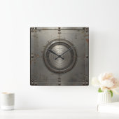 steel object quadratische wanduhr (Zuhause)
