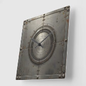 steel object quadratische wanduhr (Winkel)