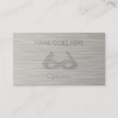 "Steel" Optician Business Cards Visitenkarte (Vorderseite)