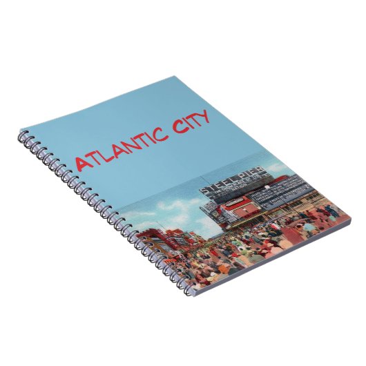 Steel Pier - Atlantic City Notebook Notizblock (Rechte Seite)