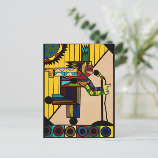 "Steel Pulse" von Ruchell Alexander Postkarte (Stehend Vorderseite)