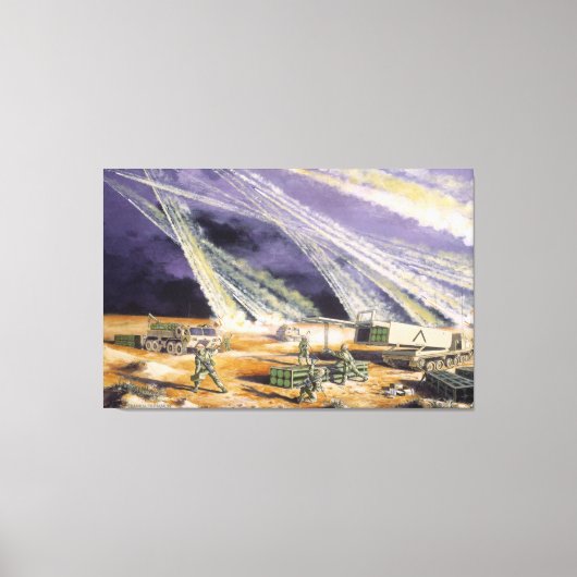 Steel Rain Desert Storm von Frank M. Thomas Leinwanddruck (Vorderseite)