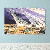 Steel Rain Desert Storm von Frank M. Thomas Leinwanddruck (Insitu (Holzboden))