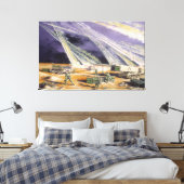 Steel Rain Desert Storm von Frank M. Thomas Leinwanddruck (Insitu (Schlafzimmer))
