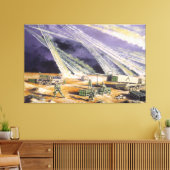 Steel Rain Desert Storm von Frank M. Thomas Leinwanddruck (Insitu (Wohnzimmer))