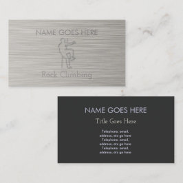 "Steel" Rock Climbing Business Cards Visitenkarte
