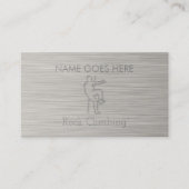 "Steel" Rock Climbing Business Cards Visitenkarte (Vorderseite)