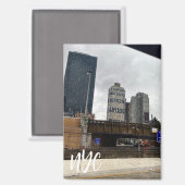 Steel & Sky NYC Magnet (Vorderseite/Rückseite)