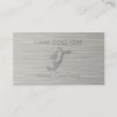 "Steel" Soccer Coache Visitenkarten Visitenkarte (Vorderseite)