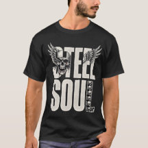 Steel Soul Biker T-Shirt Vintage Motorrad