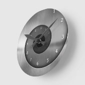 Steel Spiral Runde Wanduhr (Winkel)