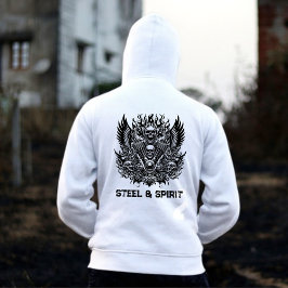 Steel & Spirit Biker Skull Hoodie