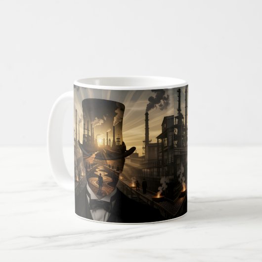 Steel & Sunsets Exploring the Industrial Frontier Kaffeetasse (Vorderseite Links)